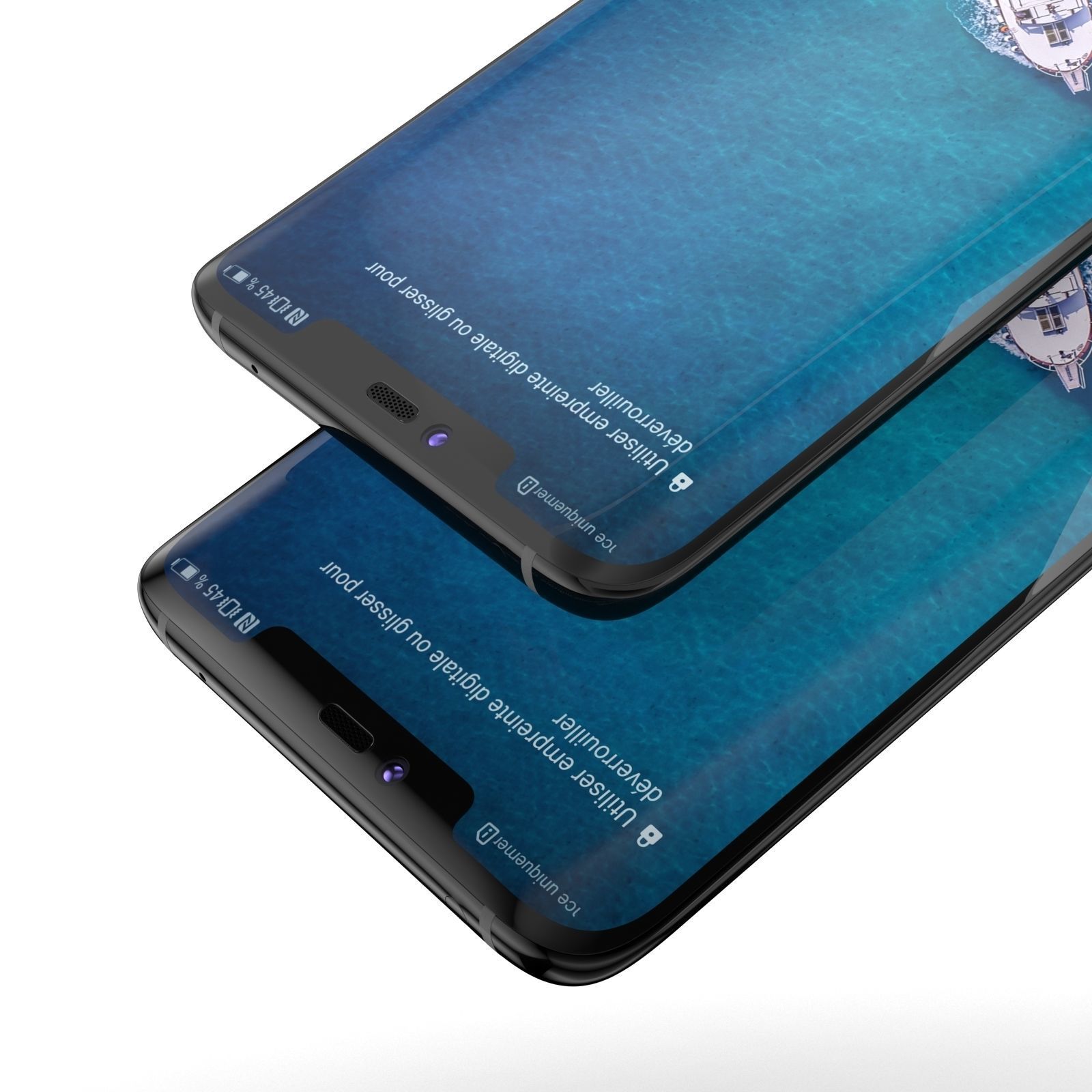 E3D - Huawei Mate 20 Pro Black 3D model_11