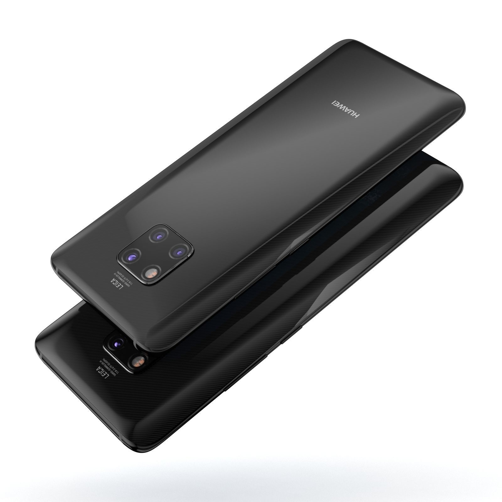 E3D - Huawei Mate 20 Pro Black 3D model_3