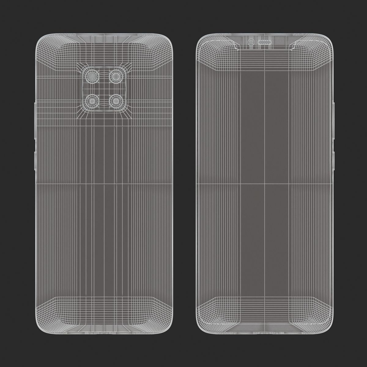 E3D - Huawei Mate 20 Pro Black 3D model_7