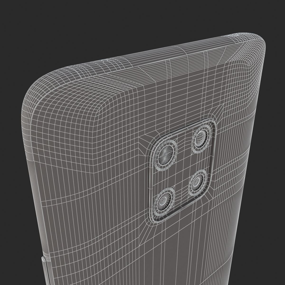 E3D - Huawei Mate 20 Pro Black 3D model_14