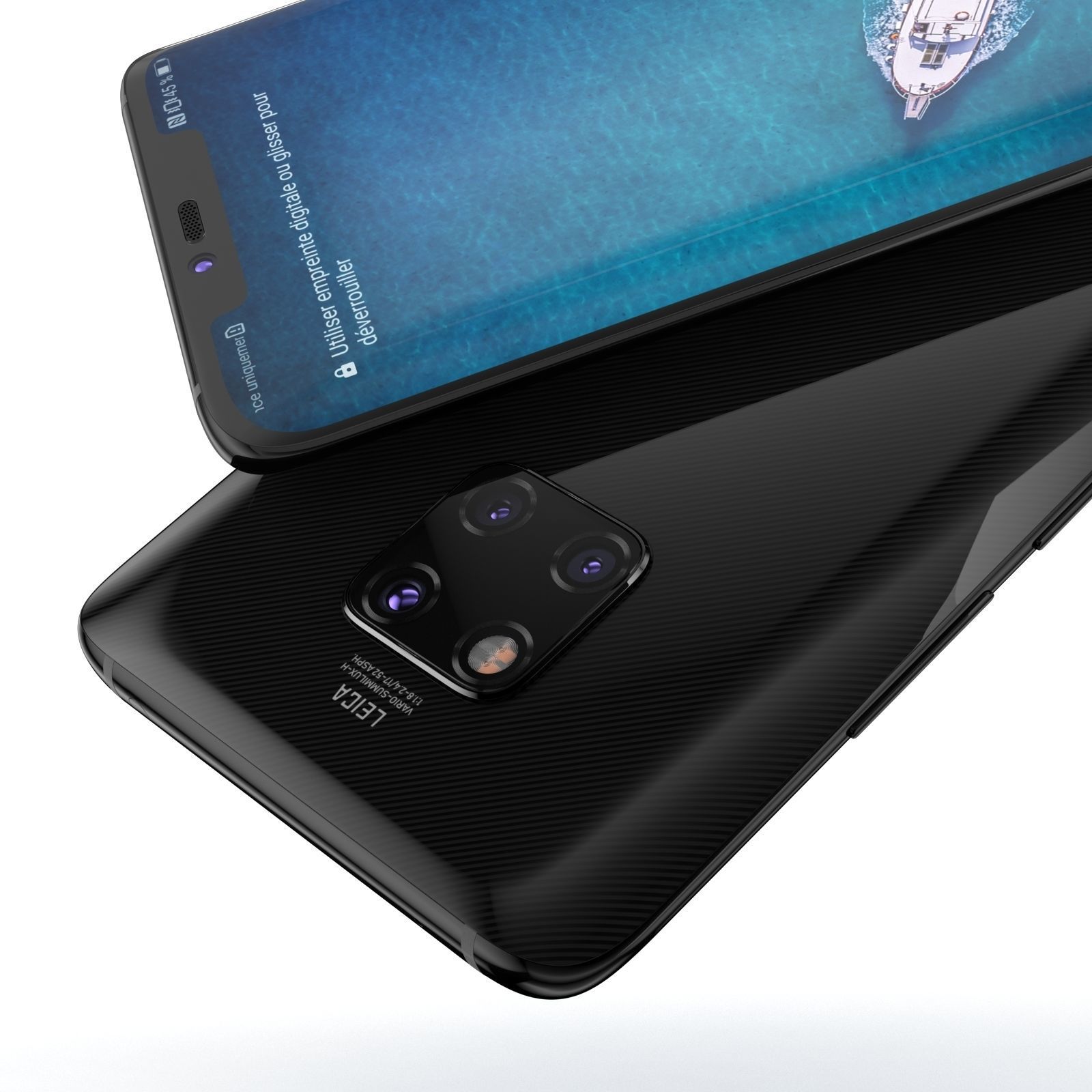 E3D - Huawei Mate 20 Pro Black 3D model_10