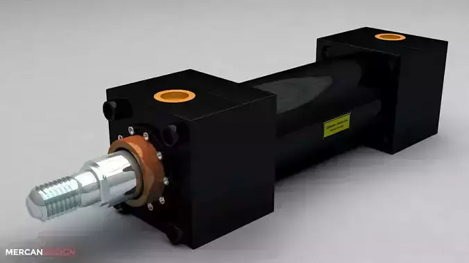 Hydraulic Cylinder 3D model
