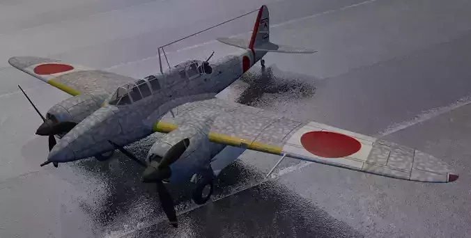 Kawasaki Ki-45 Toryu - aka Nick 3D model