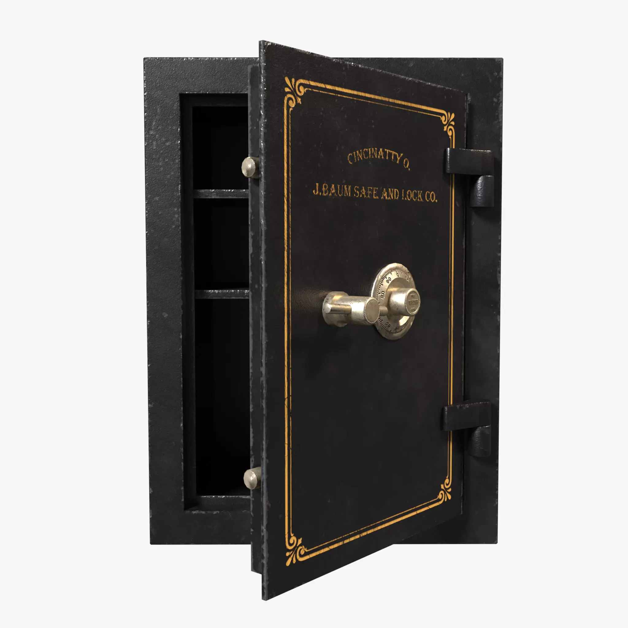 old safe Low-poly 3D model
