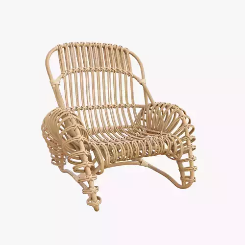 Boucle rattan armchair Kok Maison 627 1