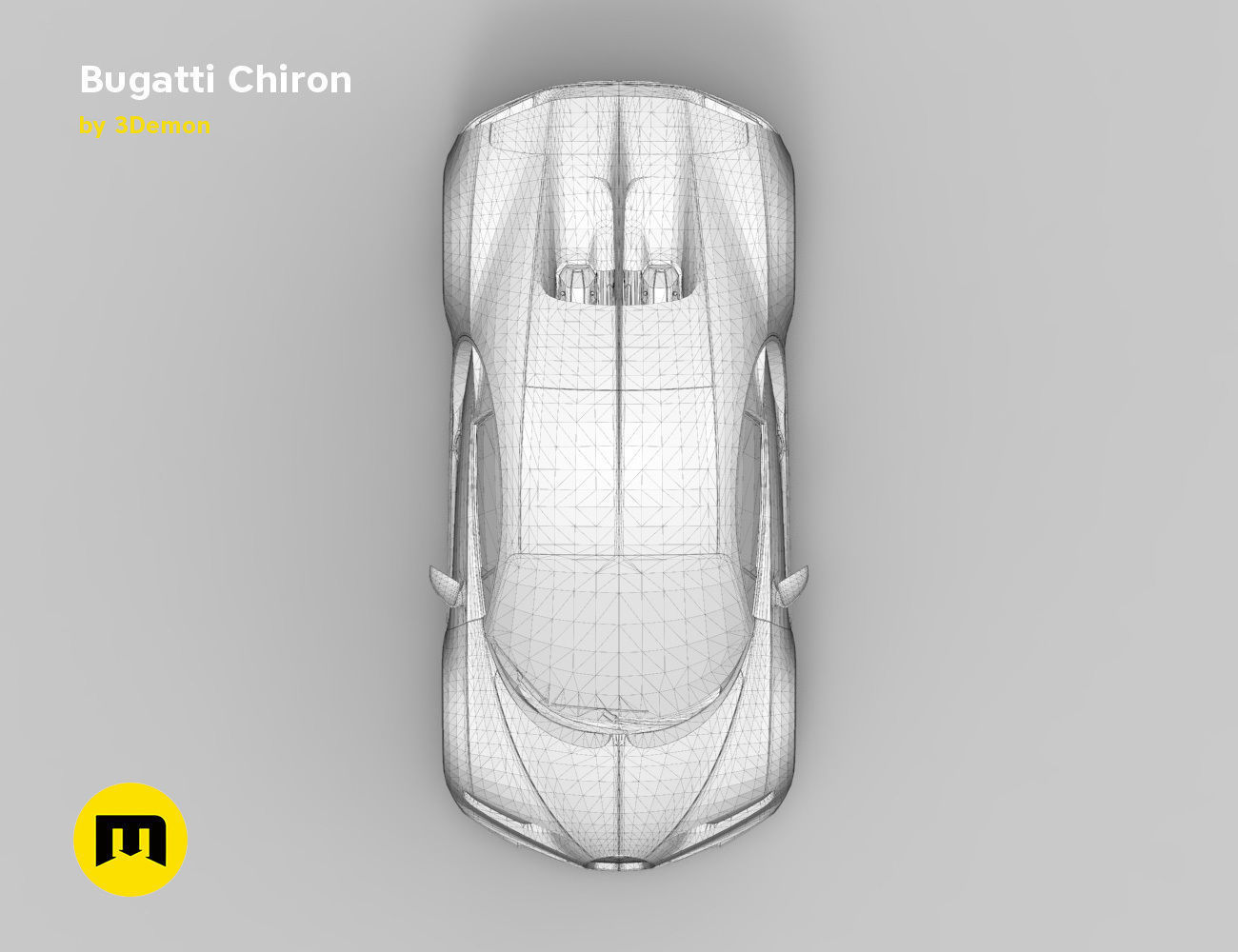 Bugatti chiron 3D model 3D printable | CGTrader
