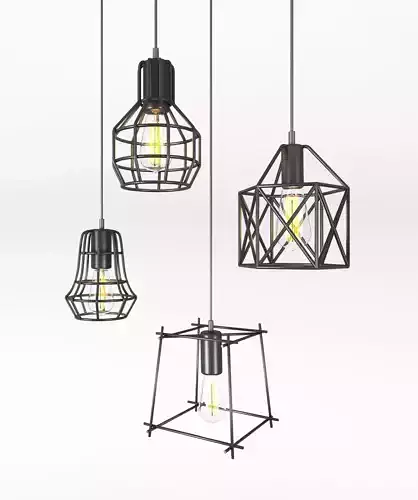 Cage Pendant Lights 1