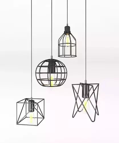 Cage Pendant Lights 2