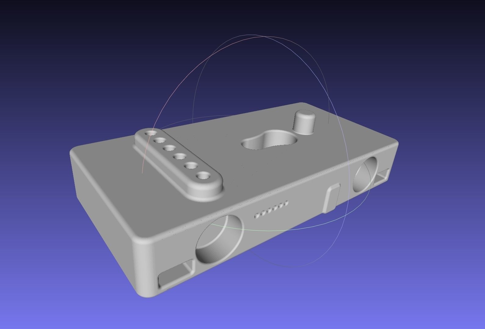 HTC Vive Adapter Editable Basis 3D print model_12