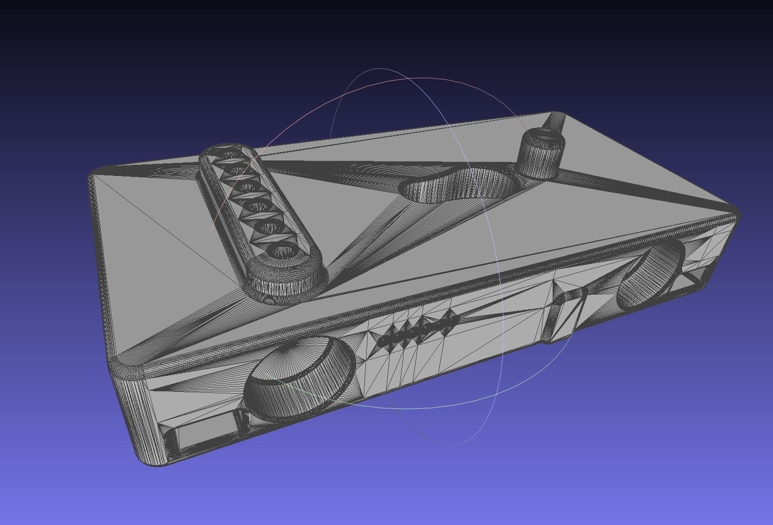 HTC Vive Adapter Editable Basis 3D print model_11