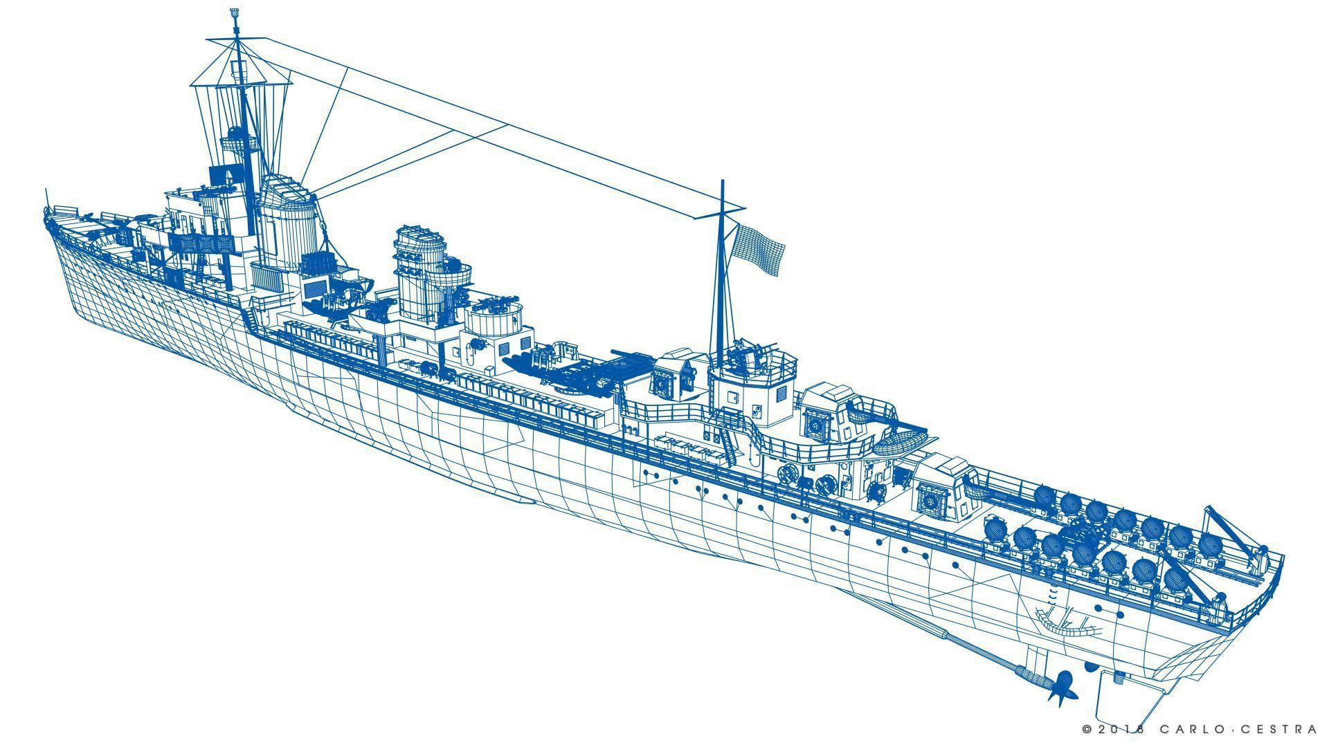 Z-37 NARVIK 3D model_32