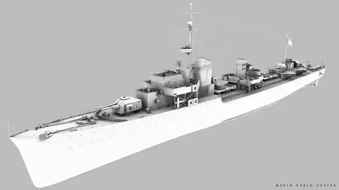 Z-37 NARVIK 3D model