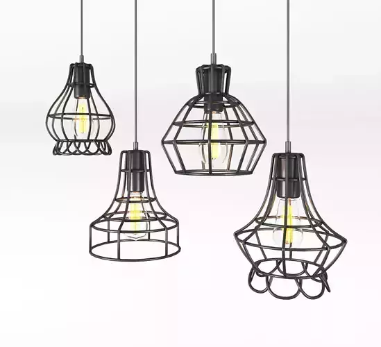 Cage Pendant Lights 3