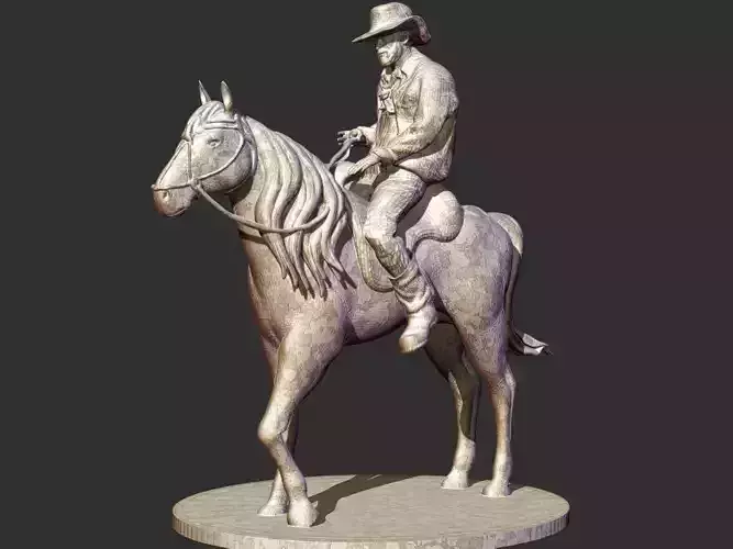 Cowboy Sculpture 3D print model