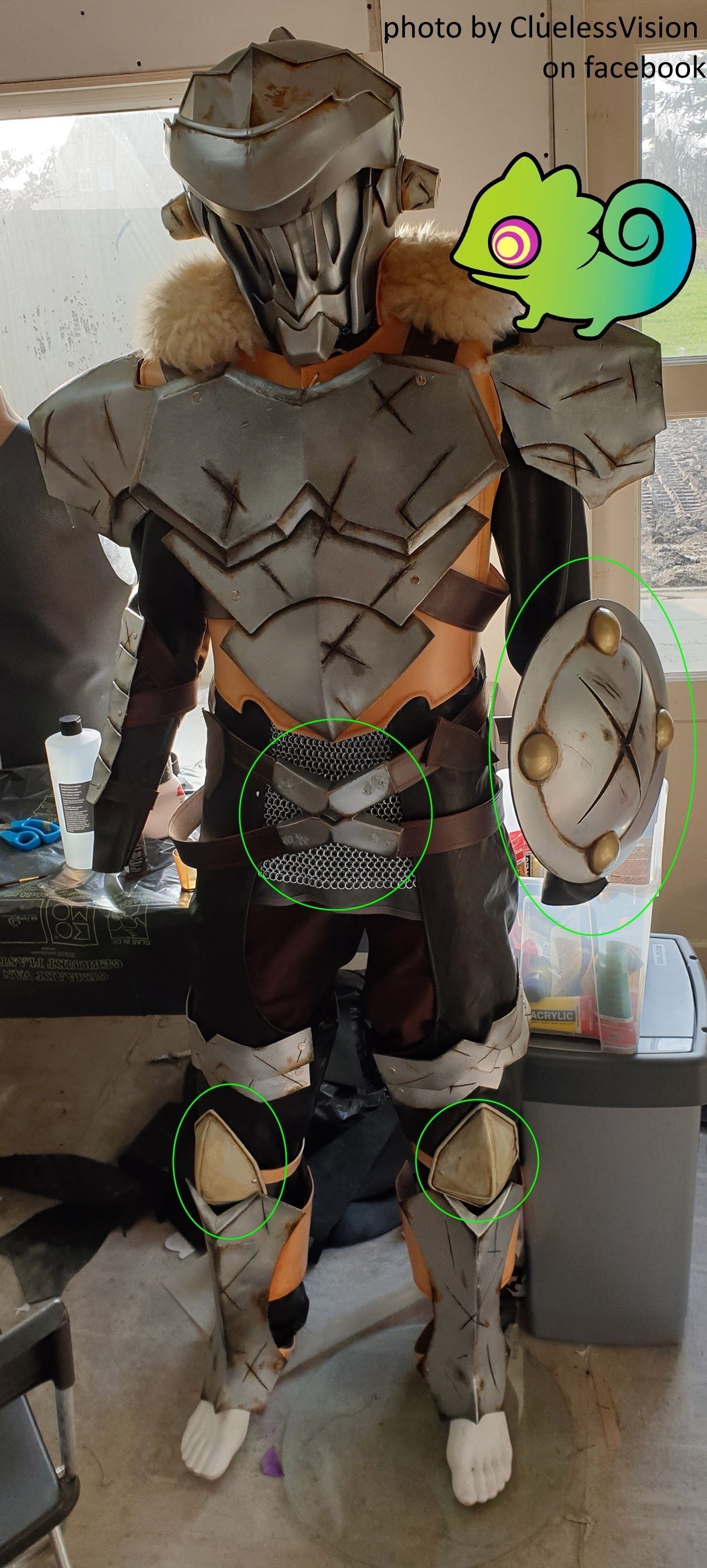 Goblin Slayer Shield Printable Assembly 3D print model_104