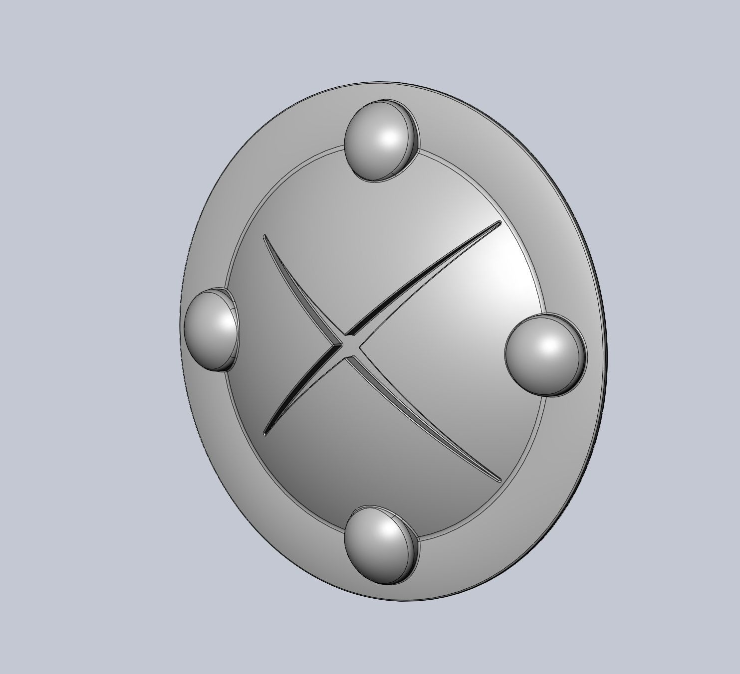 Goblin Slayer Shield Printable Assembly 3D print model_8