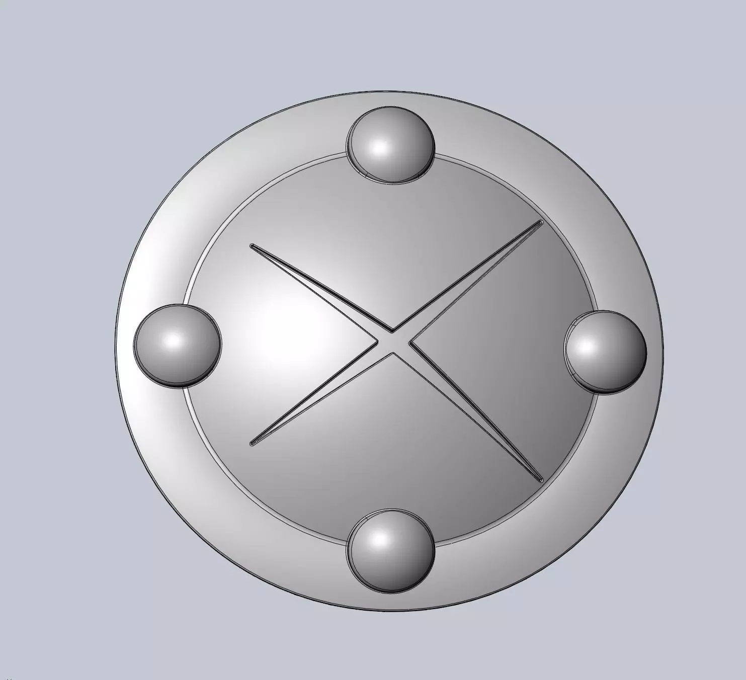 Goblin Slayer Shield Printable Assembly 3D print model_0