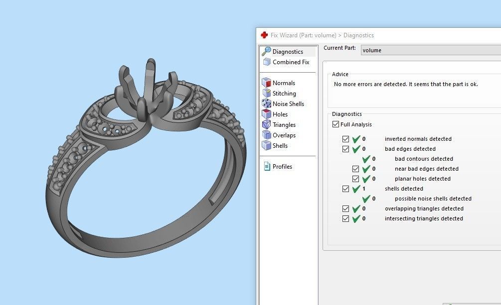 Solitaire Wedding Engagement Women Diamonds Ring 3dm stl  3D print model_9