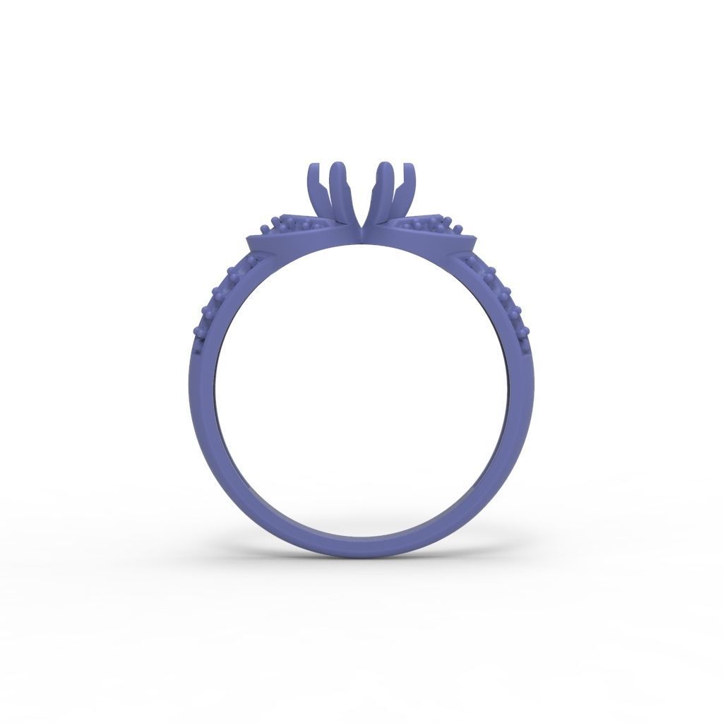 Solitaire Wedding Engagement Women Diamonds Ring 3dm stl  3D print model_22