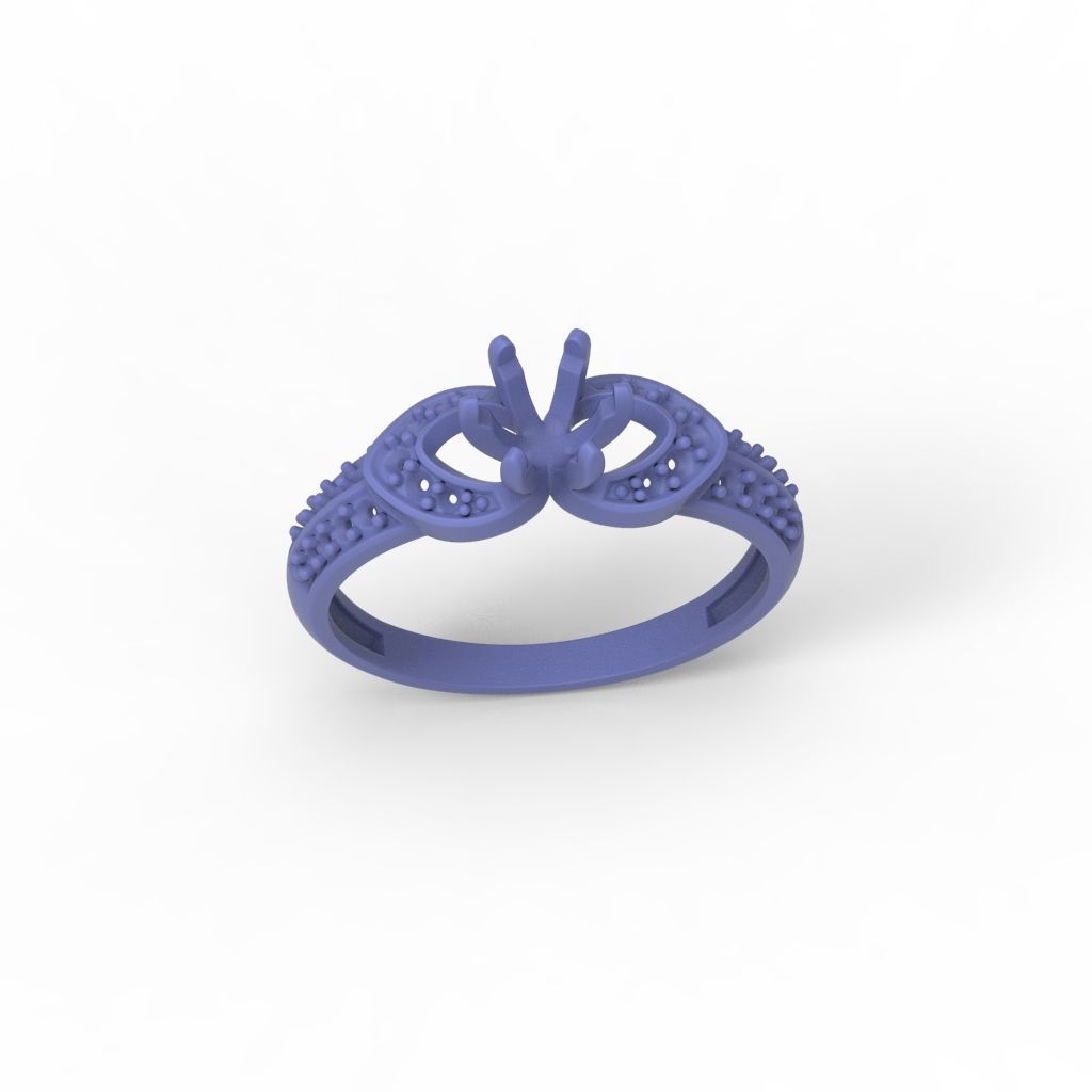 Solitaire Wedding Engagement Women Diamonds Ring 3dm stl  3D print model_21