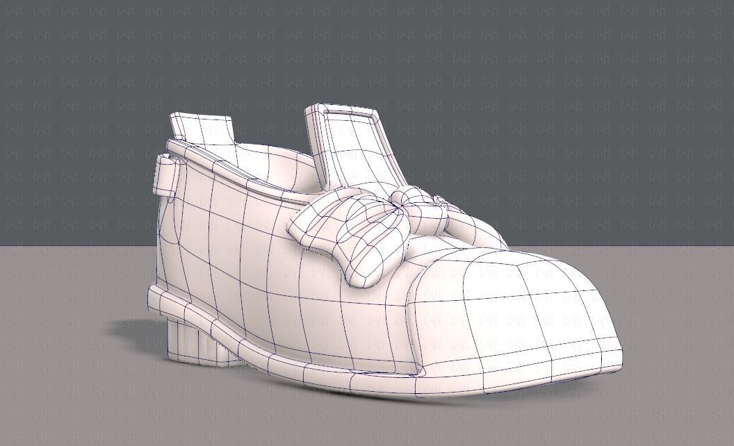 Shoes cartoonV32 Low-poly 3D model_9