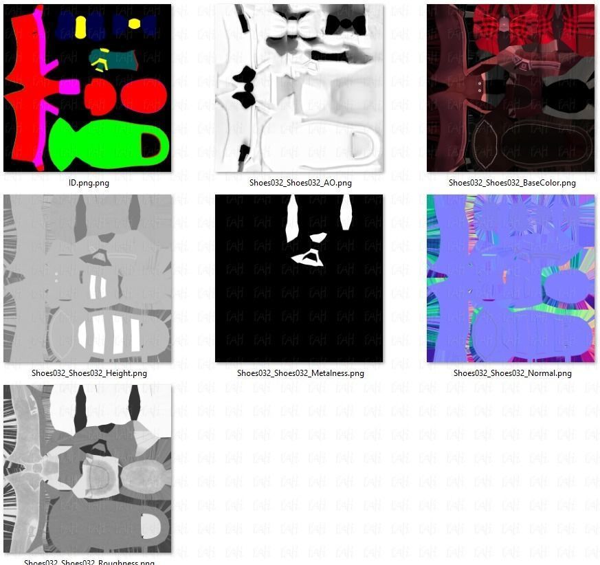 Shoes cartoonV32 Low-poly 3D model_43