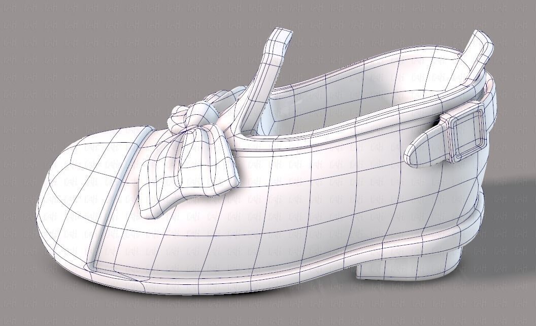 Shoes cartoonV32 Low-poly 3D model_37