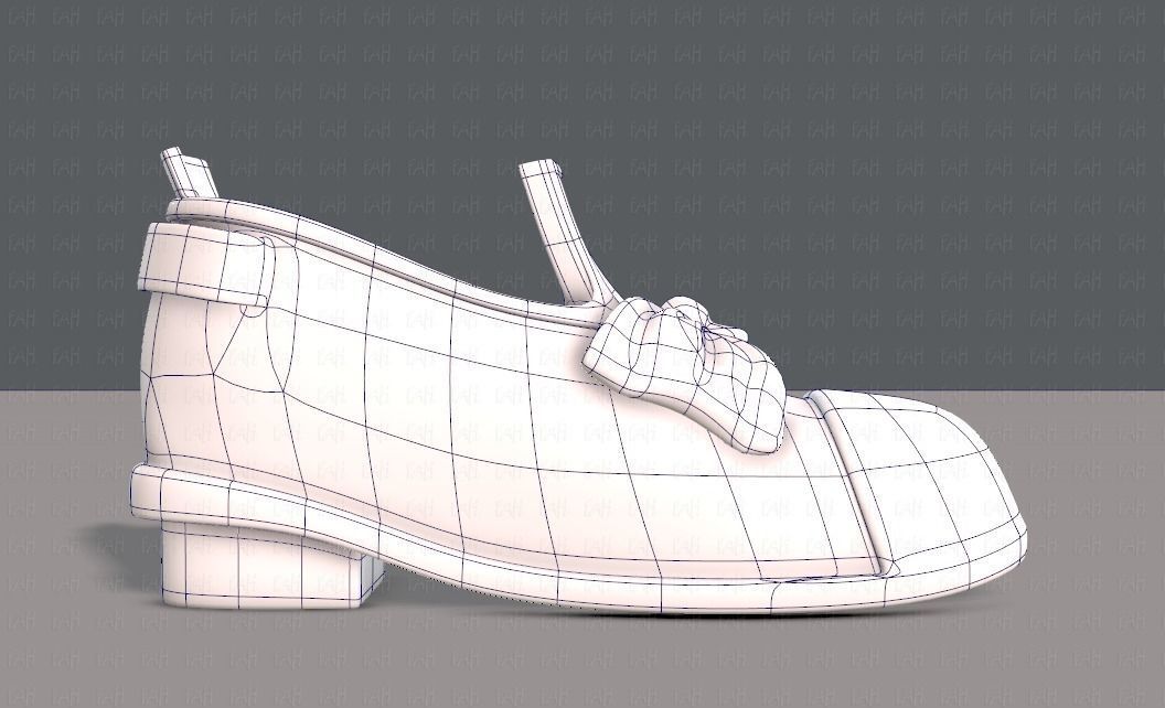 Shoes cartoonV32 Low-poly 3D model_10
