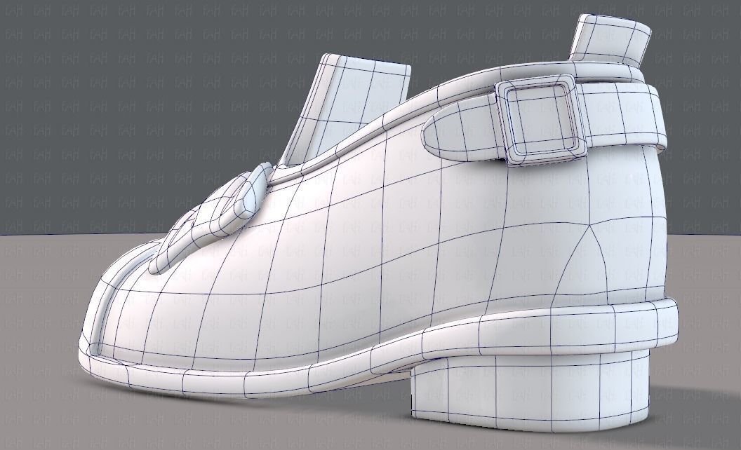 Shoes cartoonV32 Low-poly 3D model_35
