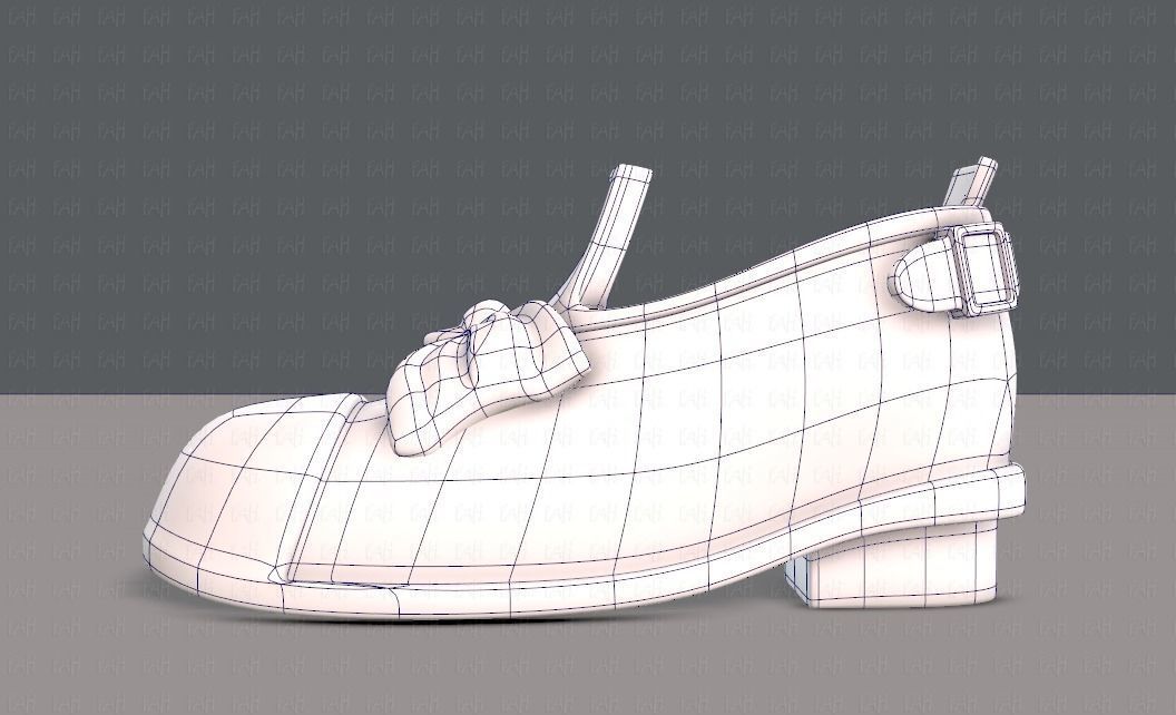 Shoes cartoonV32 Low-poly 3D model_14