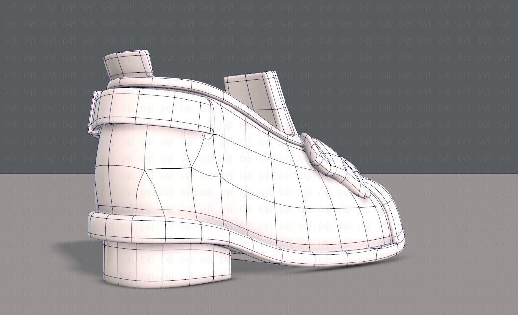 Shoes cartoonV32 Low-poly 3D model_11