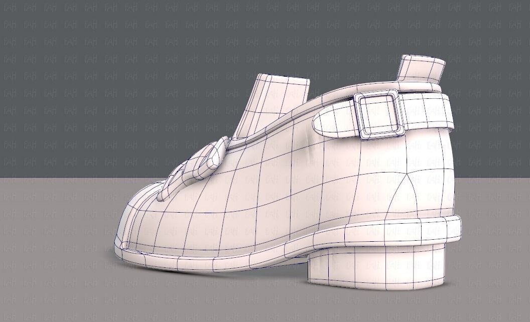 Shoes cartoonV32 Low-poly 3D model_13