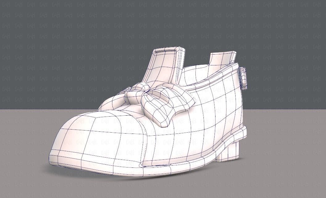 Shoes cartoonV32 Low-poly 3D model_15