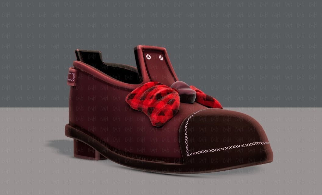 Shoes cartoonV32 Low-poly 3D model_1