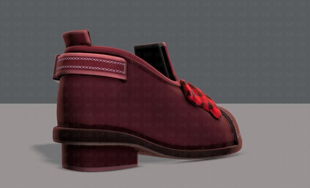 Shoes cartoonV32 Low-poly 3D model_3