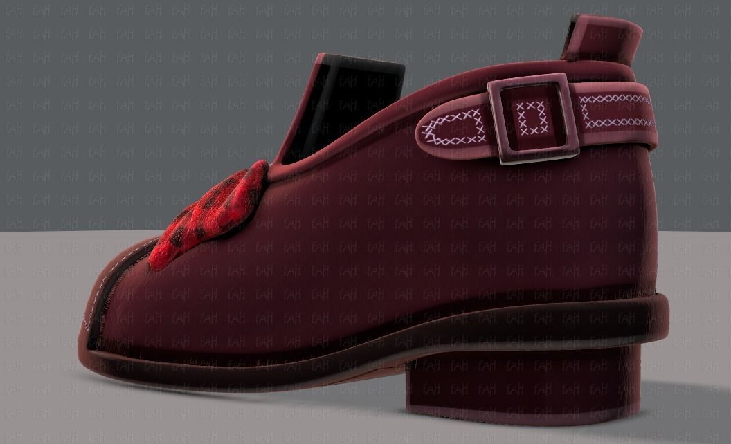 Shoes cartoonV32 Low-poly 3D model_34