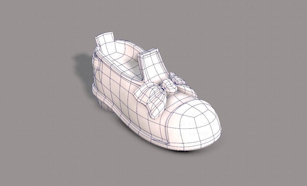 Shoes cartoonV32 Low-poly 3D model_25
