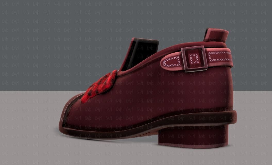 Shoes cartoonV32 Low-poly 3D model_5