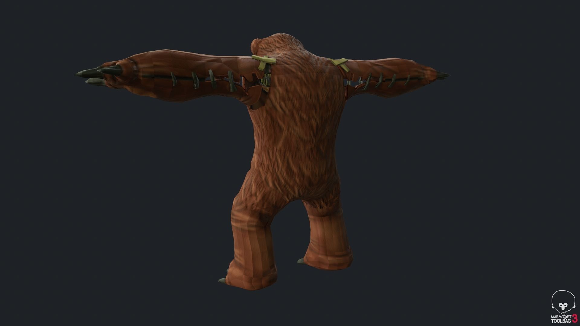 Tibbers Fan Art Low-poly 3D model_5