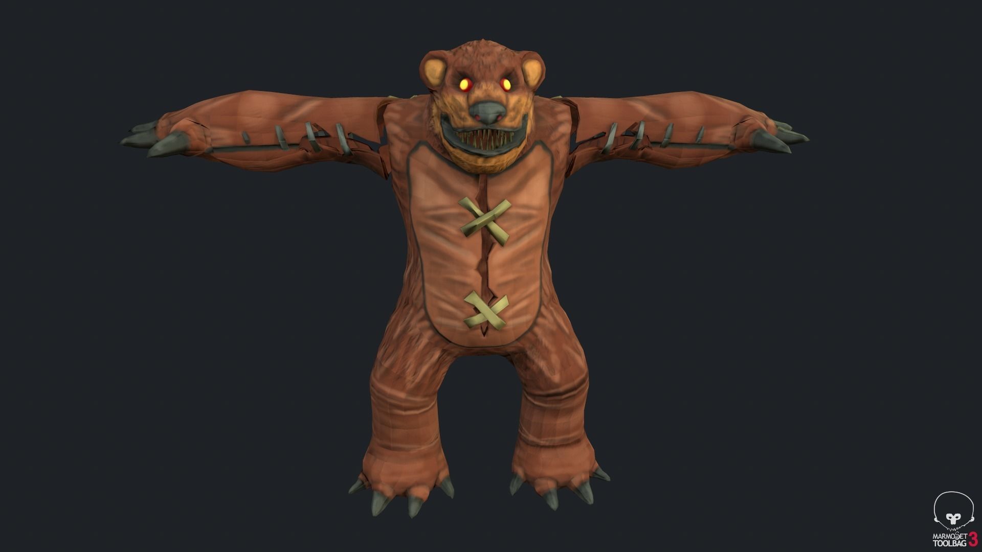 Tibbers Fan Art Low-poly 3D model_10