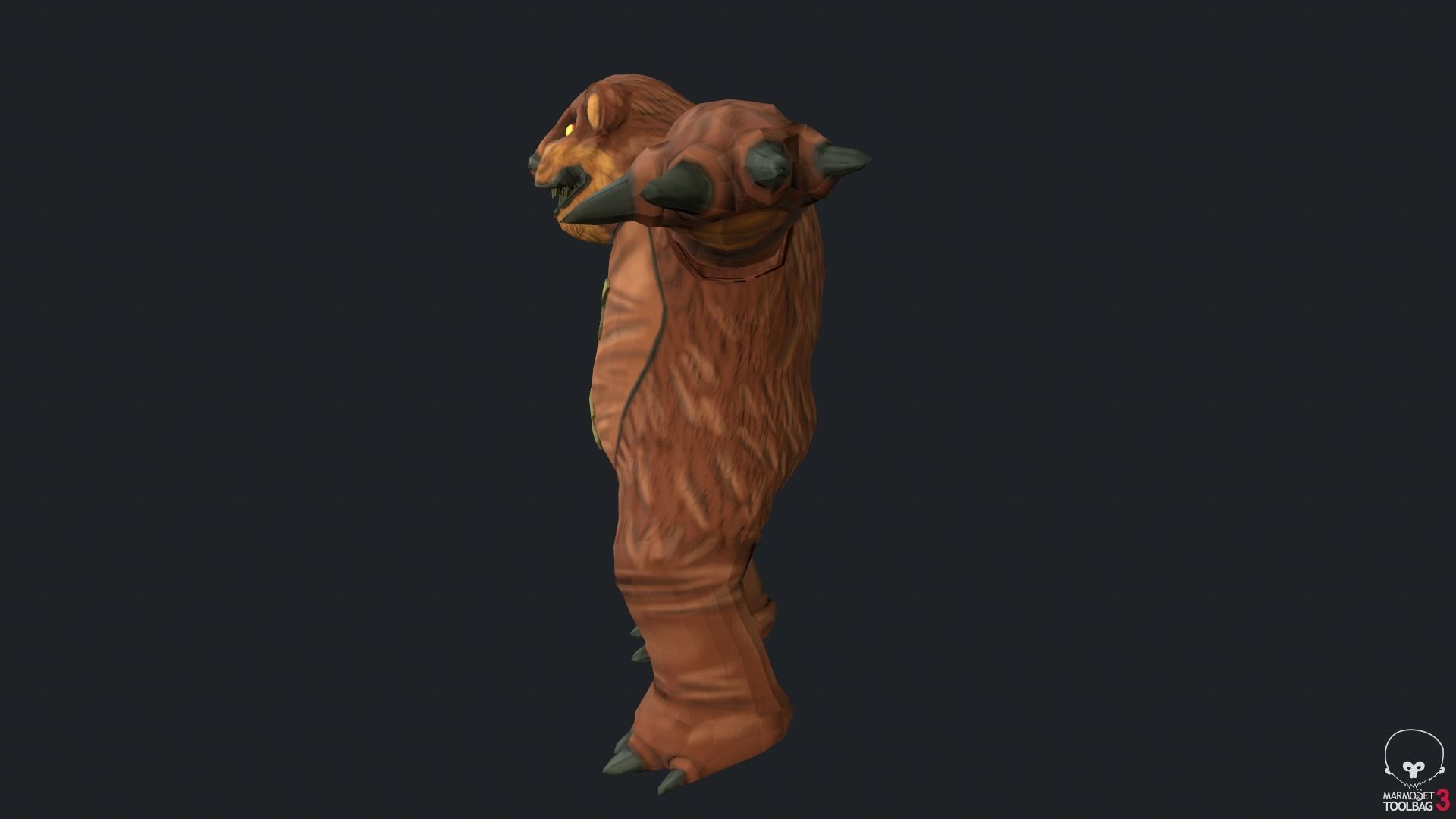 Tibbers Fan Art Low-poly 3D model_3