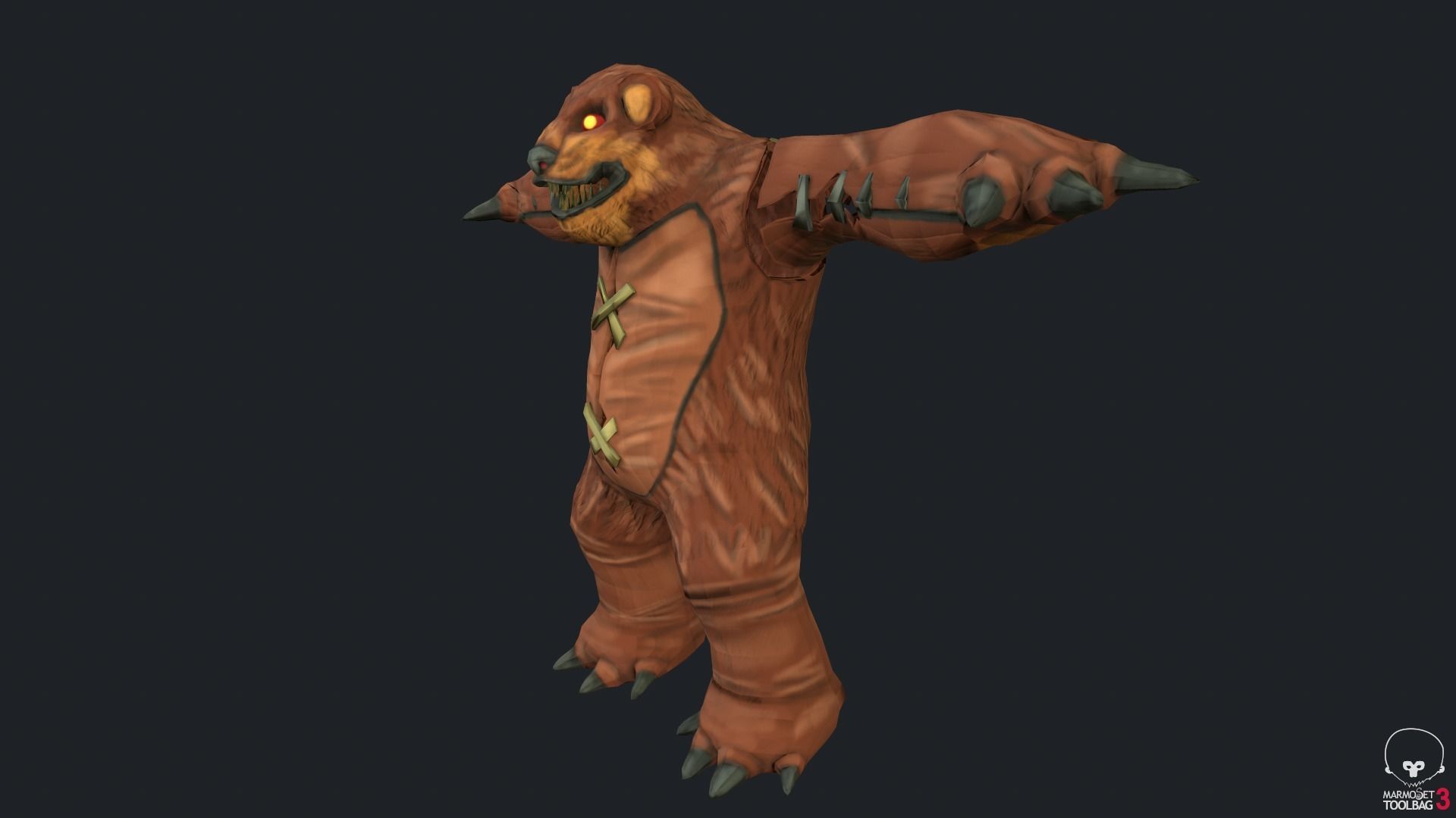 Tibbers Fan Art Low-poly 3D model_2