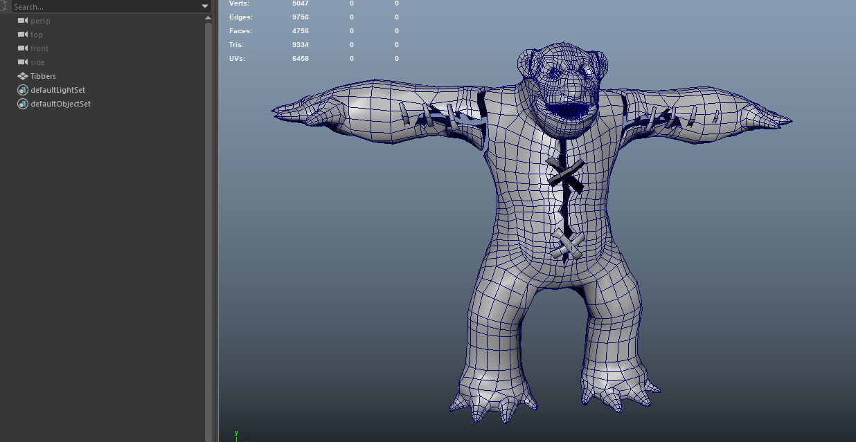 Tibbers Fan Art Low-poly 3D model_13