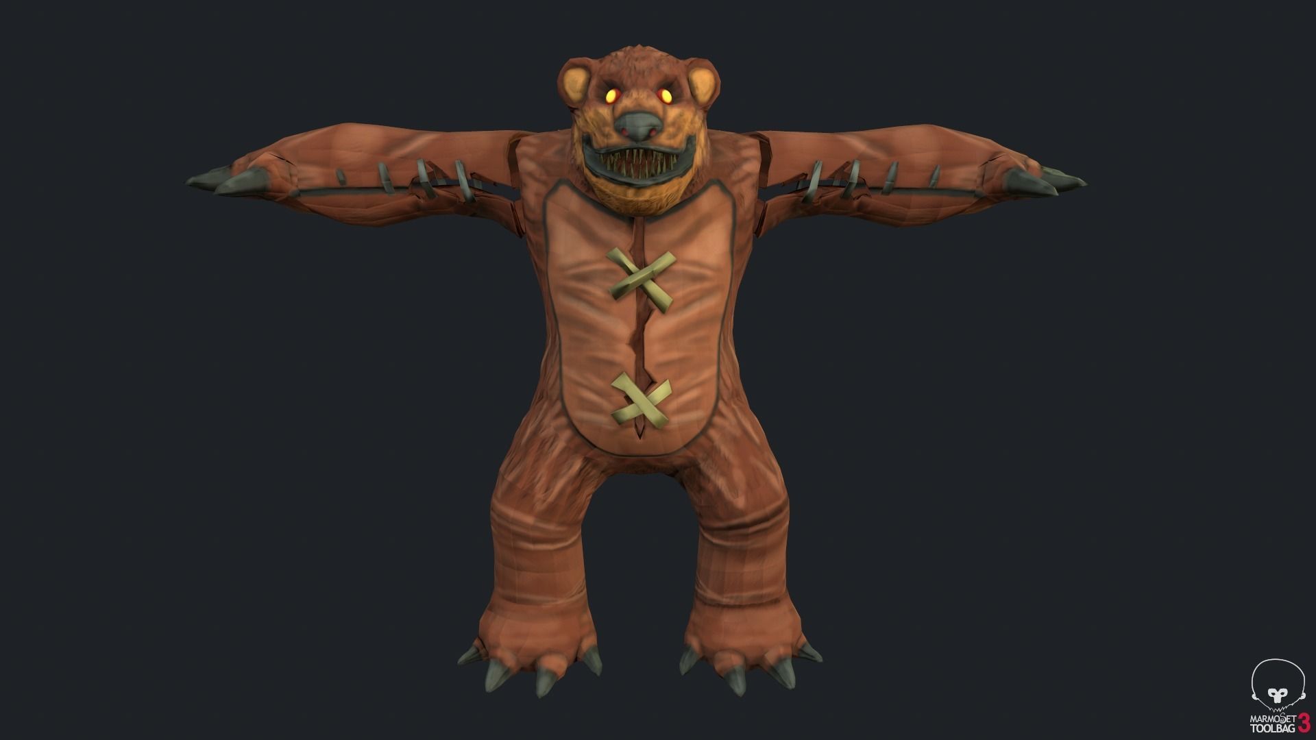 Tibbers Fan Art Low-poly 3D model_1
