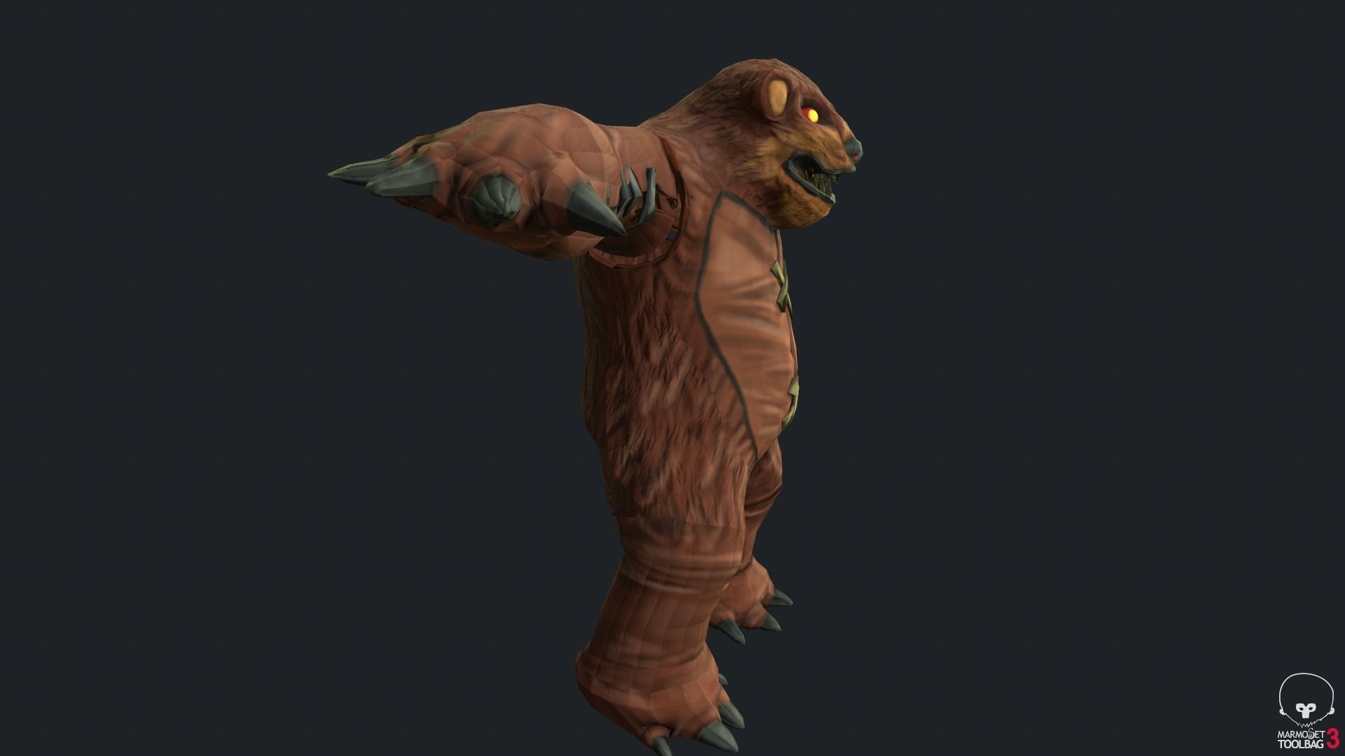 Tibbers Fan Art Low-poly 3D model_8