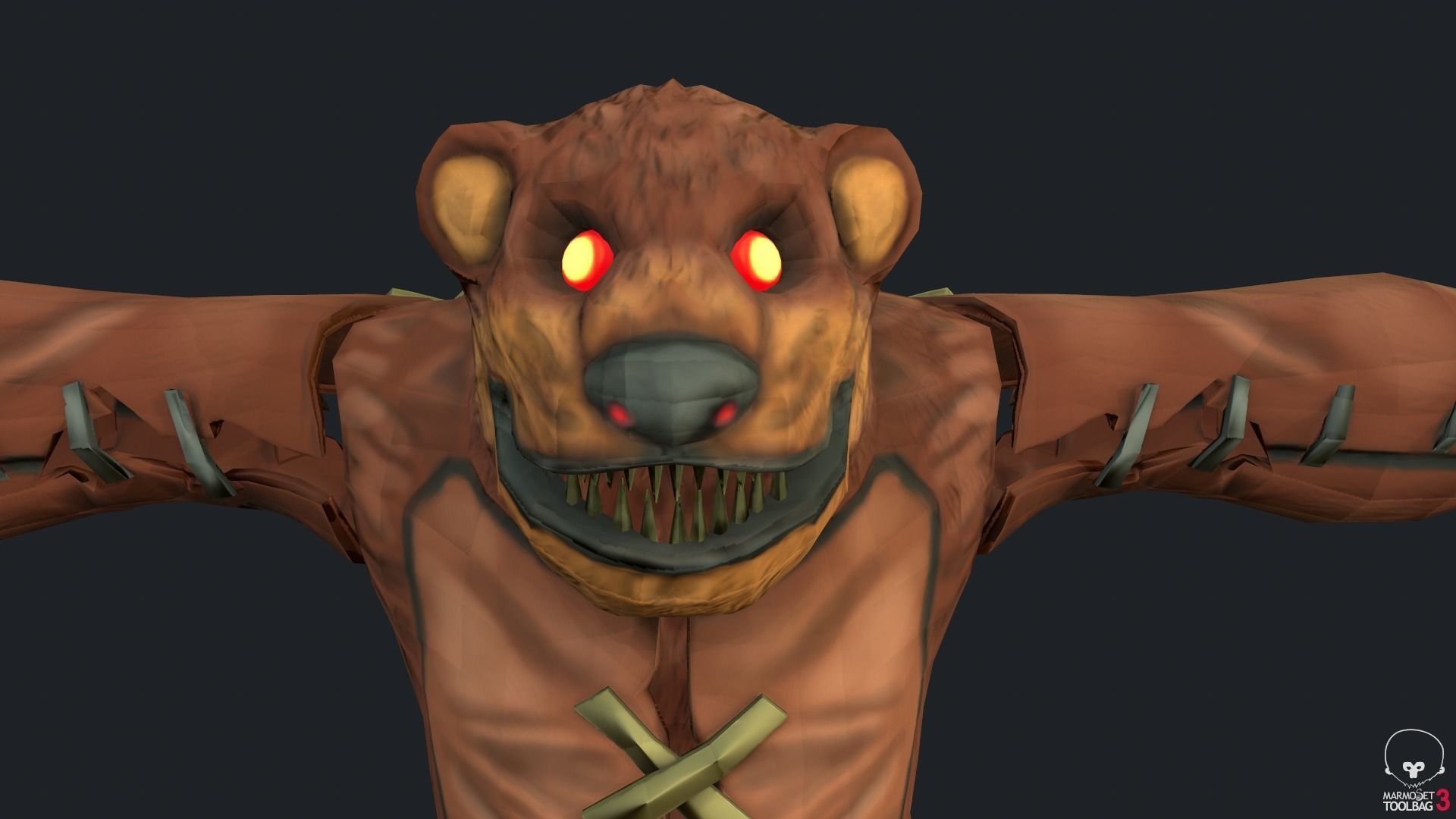 Tibbers Fan Art Low-poly 3D model_12