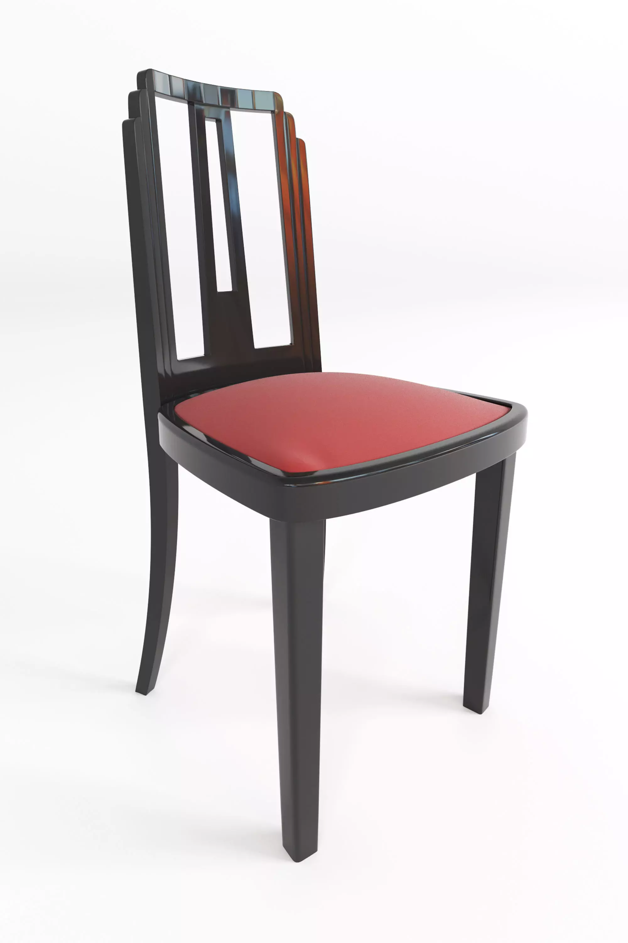 Art Deco Black Lacquer 3D model
