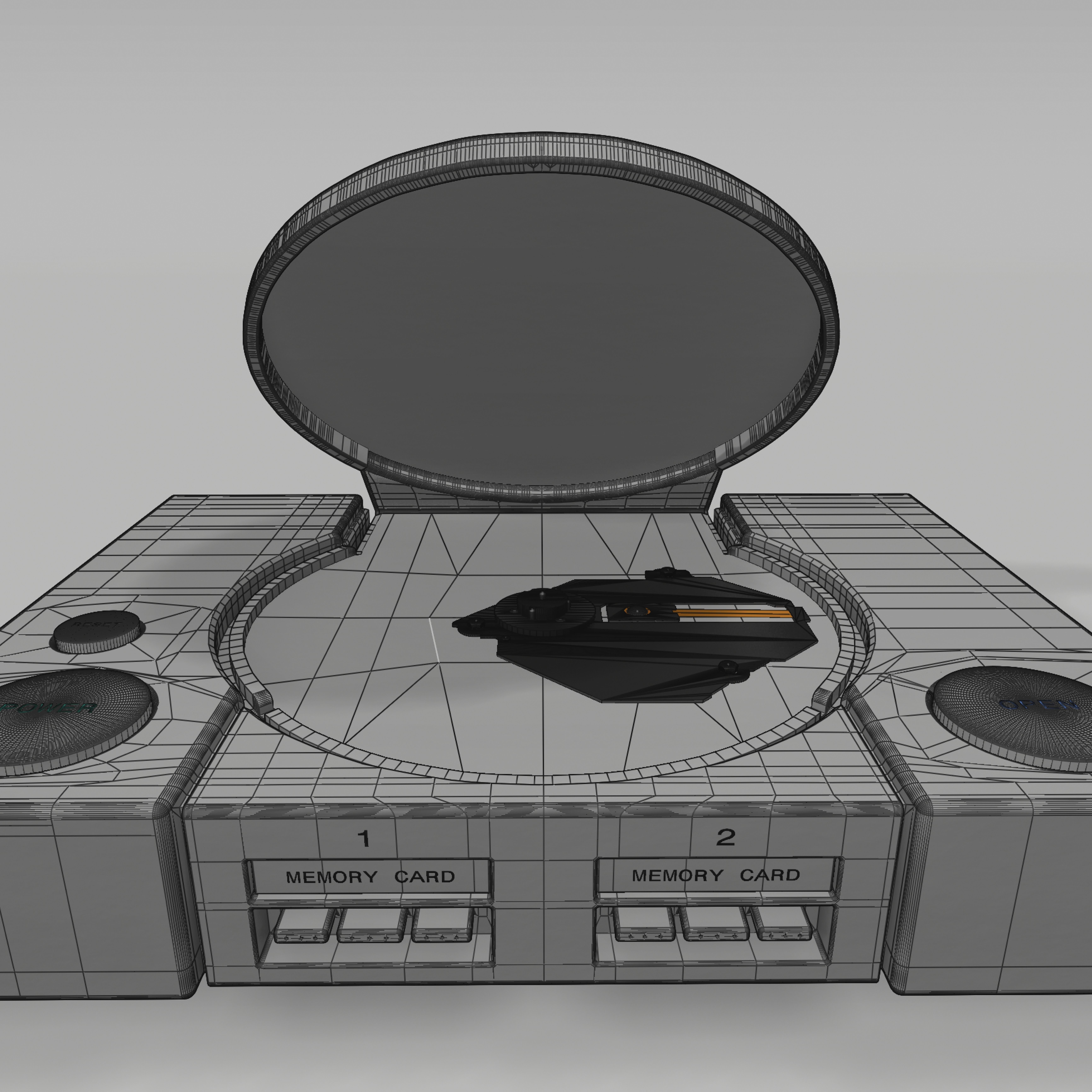 Playstation 1 - Joypad and Memory Card 3D model_3
