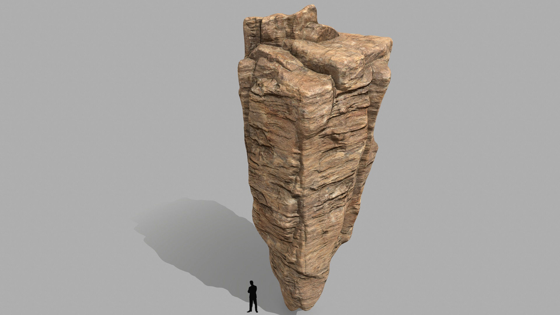 desert rocks Low-poly 3D model_2
