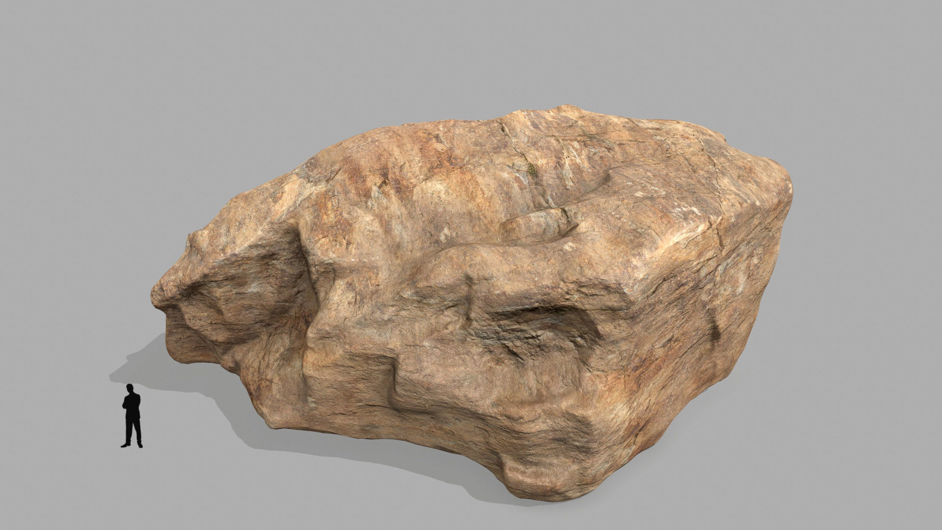 desert rocks Low-poly 3D model_6